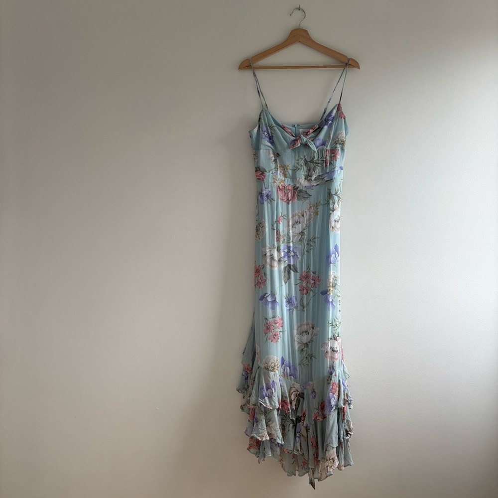 Yumi Kim Floral Maxi Dress in Light Blue